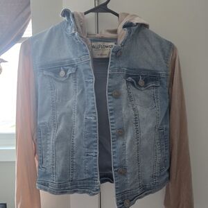 Wallflower Denim Jacket with Pink Accents